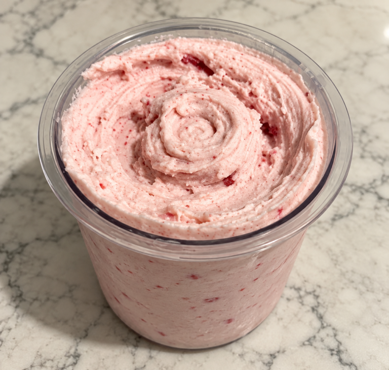 Strawberry Ninja Creami without protein powder