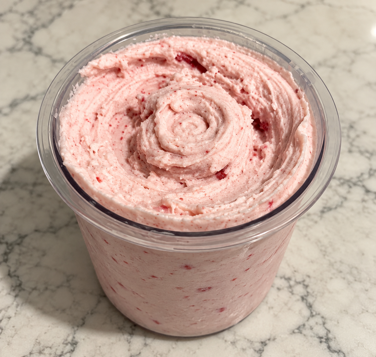 Strawberry Ninja Creami without protein powder